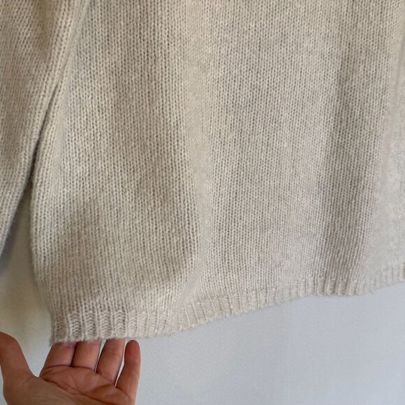 Kristensen Du Nord Cashmere Merino Wool Blend Gray Funnel Neck Sweater Size S - Picture 6 of 16